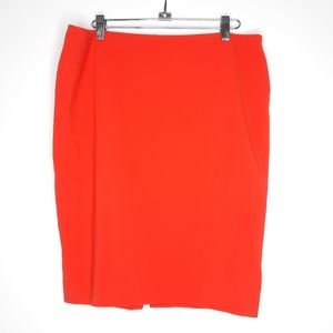 St. John Red Pencil Skirt 14